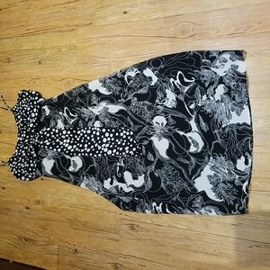 Nueva Black/white pattern dress great condition sz 14.